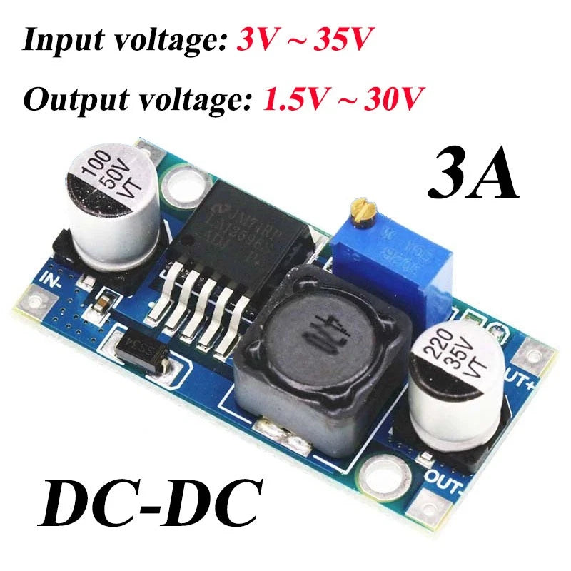 1-10pcs LM2596S DC-DC 3A Buck Adjustable Step-down Power Supply Converter Module