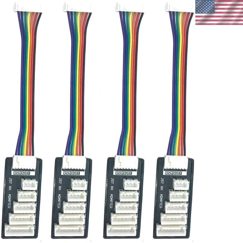 4x JST-XH Balance Board Charger Expanders - Compatible with Mega Power & More Battery