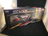 SYMA S107G metal series helicopter drone in retail box, red and black