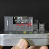 Diorama 1:64 Tool Cabinet Model Garage Workshop Maintenance Scene Display Props