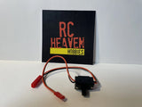 RC on/off battery receiver switch with JST plug and red wiring connectors