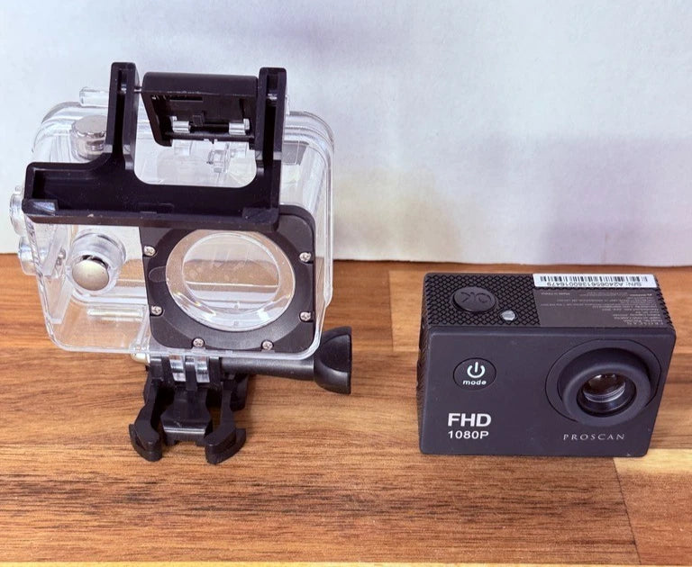 Proscan FHD 1080P Action Camera w/ Waterproof Case PAC2005