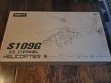 Syma S109G AH-64 Apache RC Helicopter Gyro System Military Open Box - UNFLOWN
