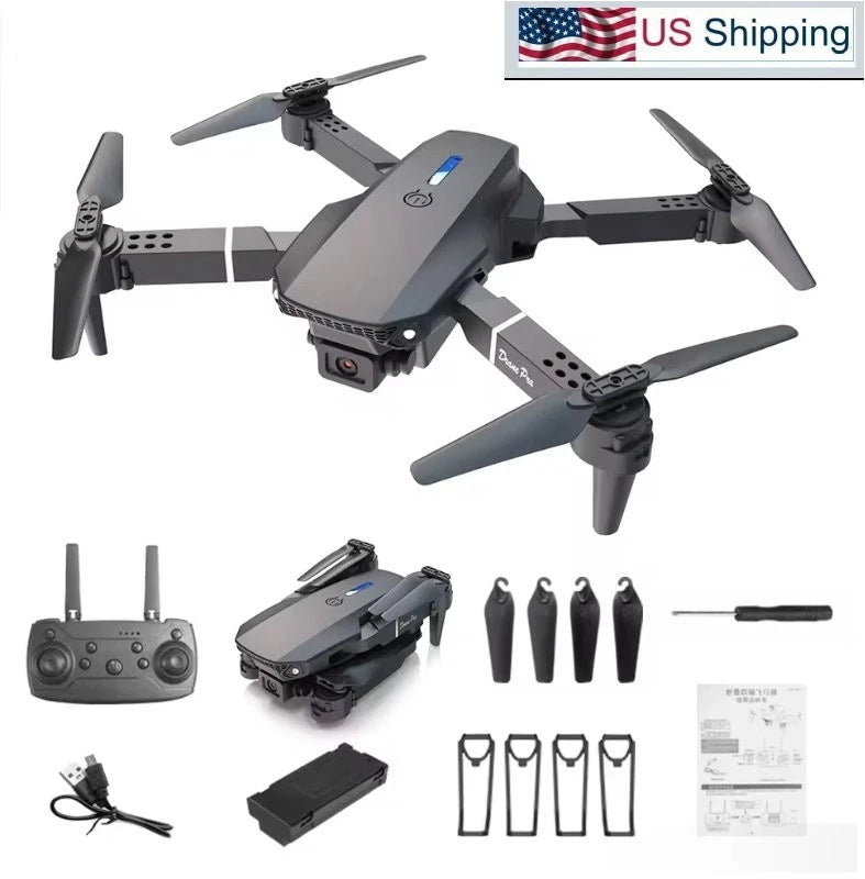 E88 Pro Wi-Fi FPV Drone Wide Angle HD 4K 1080p Camera Altitude Holding