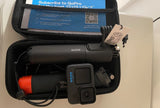 GoPro HERO11 Black action camera in zip case with mount and orange accessory