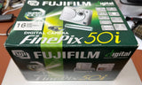FUJIFILM FinePix 50i Digital Camera with Cradle Audio adapter memo etc boxed