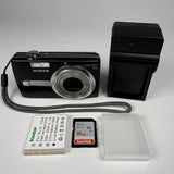 Fujifilm FinePix F480 8.2MP 4X Zoom Digital Camera Black -Bundle- TESTED WORKS