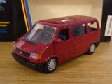 SCHABAK VOLKSWAGEN VW T4 CARAVELLE MINIBUS CAR RED VAN MODEL 1060R 1:43