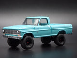1967 67 FORD F100 SHORT BED 4X4 PICKUP TRUCK BLUE 1:64 SCALE DIECAST MODEL CAR