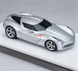 TG 1:64 HEC MK Silver C7 Stingray Concept Sports Model Diecast Resin Car New