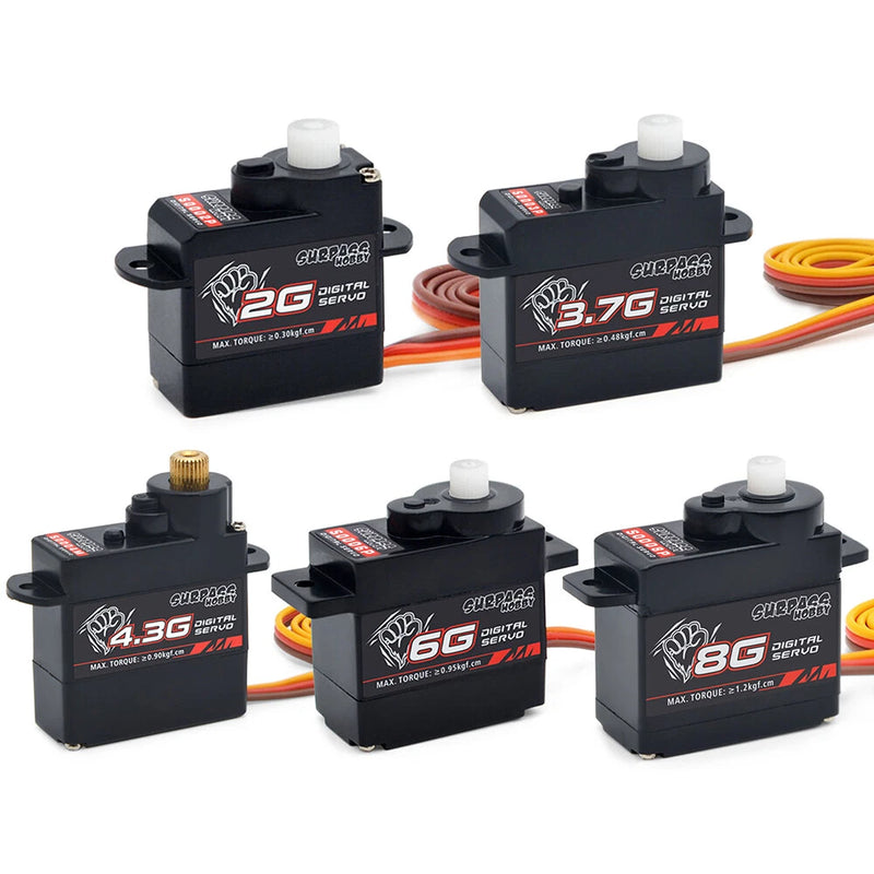 Surpass Hobby RC Servo 2g 3.7g 4.3g 6g 8g Micro Servo for 1/24 RC Car Airplane