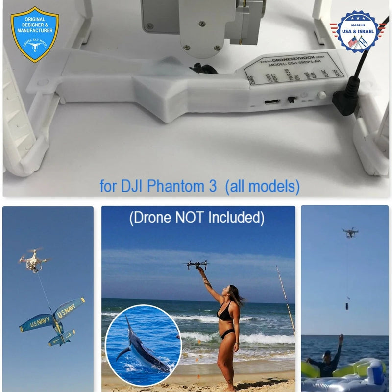 PROFESSIONAL Release Device , Drone Fishing, Payload Delivery for DJI Phantom 3