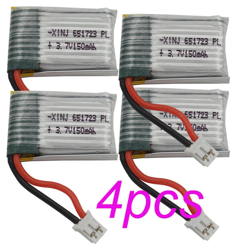 3.7V 150mAh Lipo Battery PH2.0 plug For JJRC For H2 H8 H48 U207 H20 H36 RC