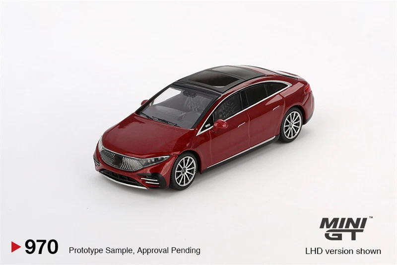 MINI GT?1:64 EQS 580 4MATIC Red Metallic Diecast Model Car