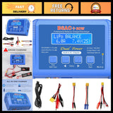 Blue LiPo battery balance charger/discharger with LCD screen and lead cables