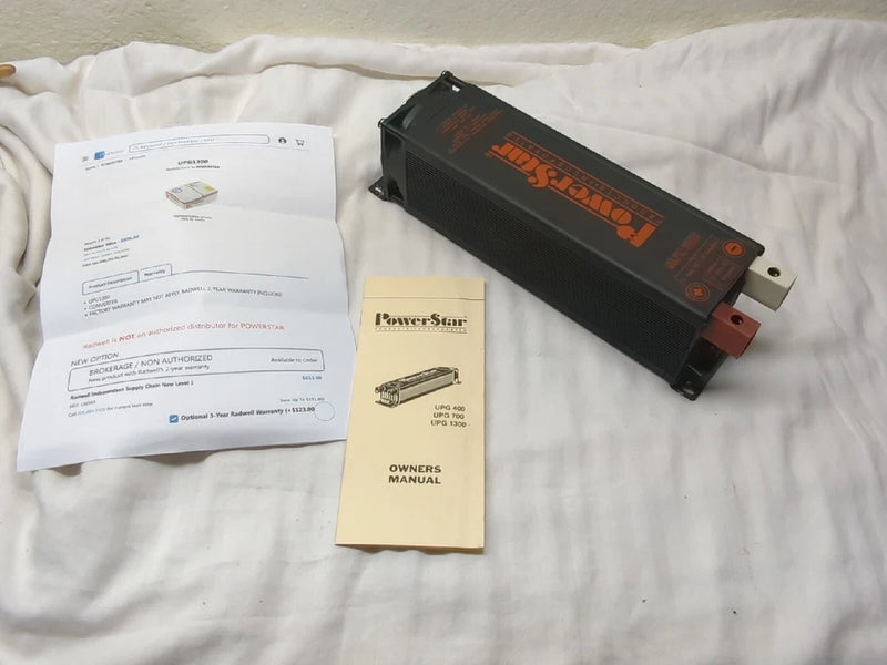 Rare NEW Power Star UPG1300 Inverter Input: 12v DC 130A,  Output: 120v AC 11amp