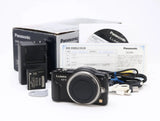 AB- Good Panasonic LUMIX DMC-GF3 Body Esprit Black (Initial Defect Return)