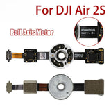 Gimbal roll axis motor with circular housing and ribbon flex cable