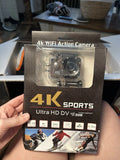 4K Sports Ultra HD DV Action Camera 16.0 MP Wi-Fi Water-Resistant Black