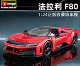 Bburago 1:24 Ferrari F80 Metal Diecast Model Car Vehicle New in Box