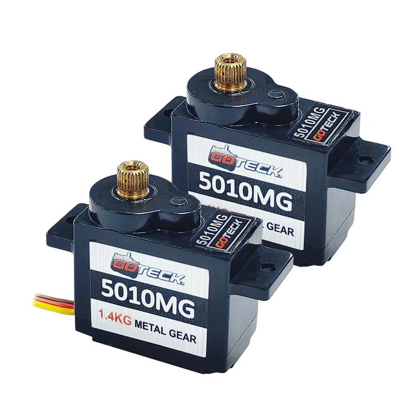 GOTECK 2PCS 5g Mini Servo, Micro Full Metal Gear Digital Servo,for RC Car Mod...