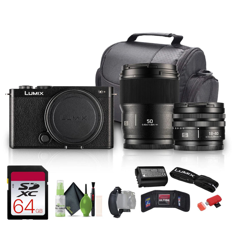 Panasonic Lumix S9 Mirrorless Camera with 18-40mm f/4.5-6.3 Lens (Black)
