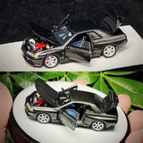 PGM 1:64 R32 Metallic Grey Diecast Model Car