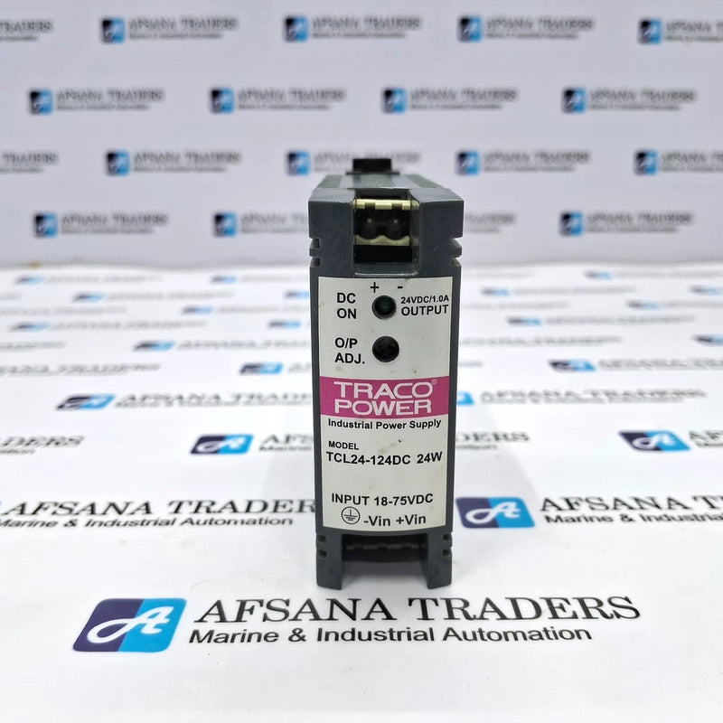 TRACO POWER TCL24-124DC 24W INPUT: 18-75VDC INDUSTRIAL POWER SUPPLY