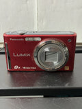 Panasonic Lumix DMC-FH27 Red Digital Camera With Battery - Untested No Charger