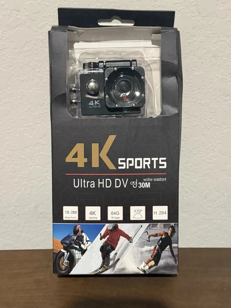 4k Sport Action Camera with Wi-Fi and full accessories New