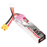 LiPo battery pack with XT30 connector, clear wrap, red/black leads