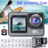 5K HD Dual Screen Action Camera WIFI Remote Control Sport DV Waterproof Camera