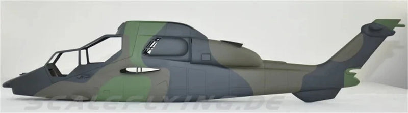 600 Tiger Camo RC Helicopter Fuselage EC665 Green Camo Painting Metal Gear Set