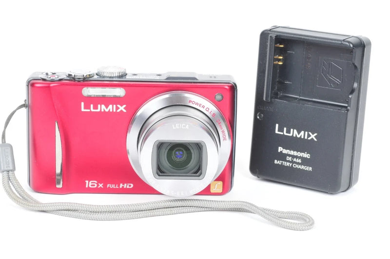 Panasonic Lumix TZ20 14MP Full HD GPS Compact Digital Camera Red with 2GB Card