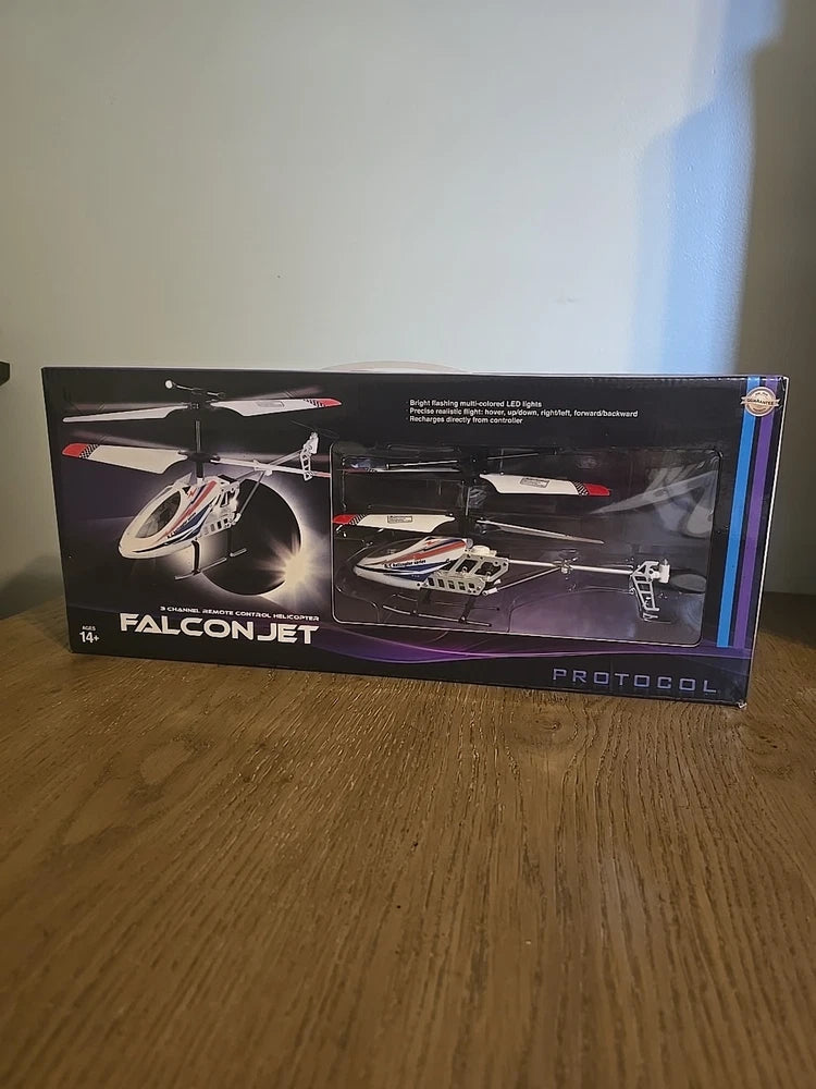 Protocol White Falcon Jet R/C Remote Control Helicopter RARE NEW SEALED BOX