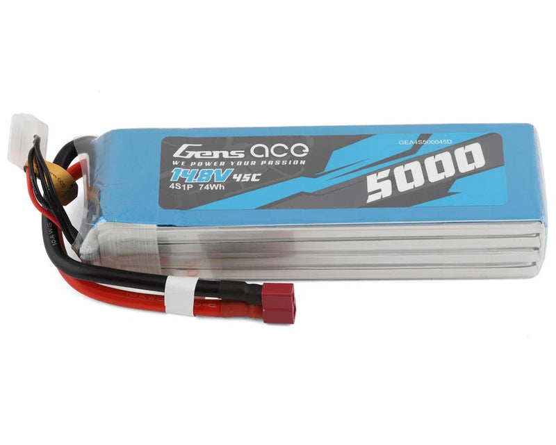 Gens Ace 4S LiPo Battery 45C (14.8V/5000mAh) [GEA4S500045D] Battery