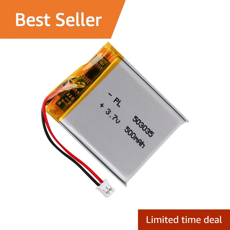 Winfox 3.7V 500mAh 503035 Lipo Battery JST PH2.0 Battery