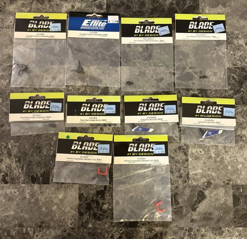(B3-3) Eflite / Blade Helicopter RC Parts Lot Of 10 BMSR