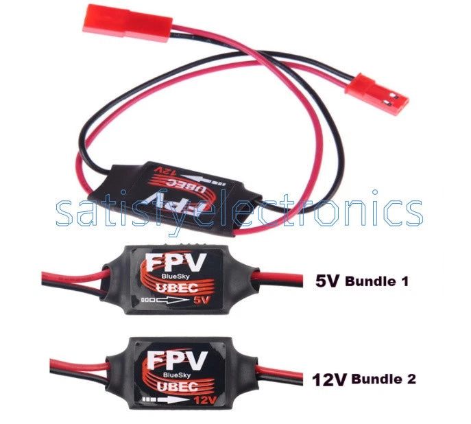 UBEC 12V / 5V 3A FPV Mini BEC 4-6s Lipo VTX DC-DC Converter Step Down Module