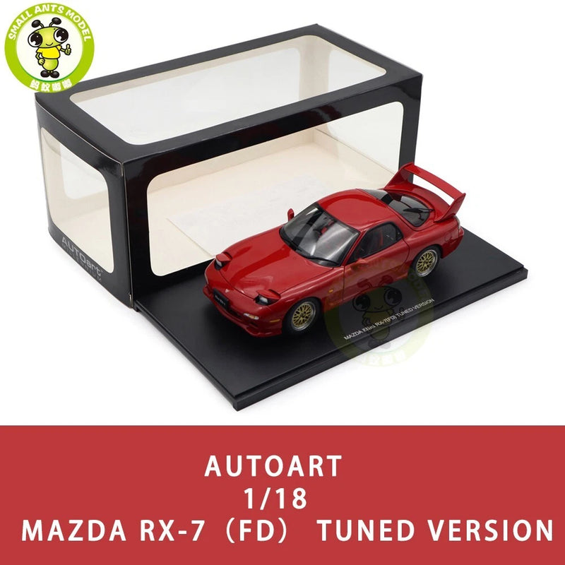 1/18 AUTOart 75969 Mazda RX-7 RX 7 FD Tuned Version Vintage Red Model Car