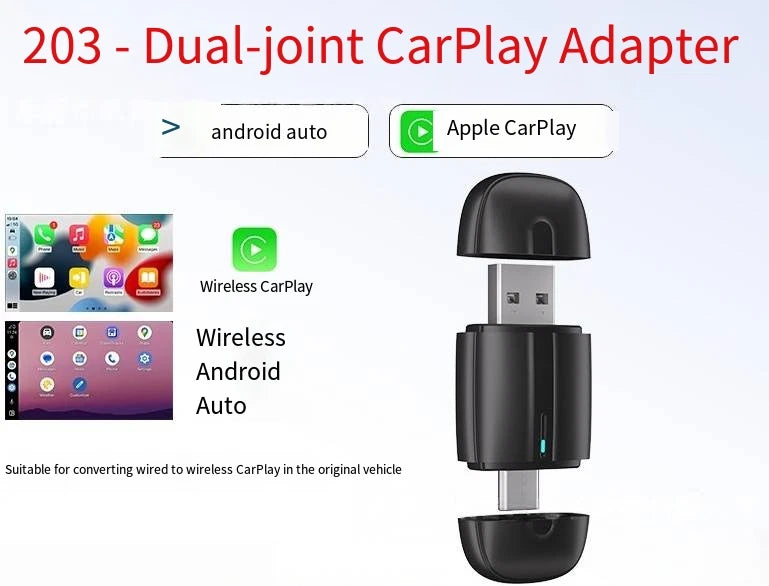 USB Auto2025Wireless CarPlay Adapter For Apple Android Wireless Dongle Plug??Play