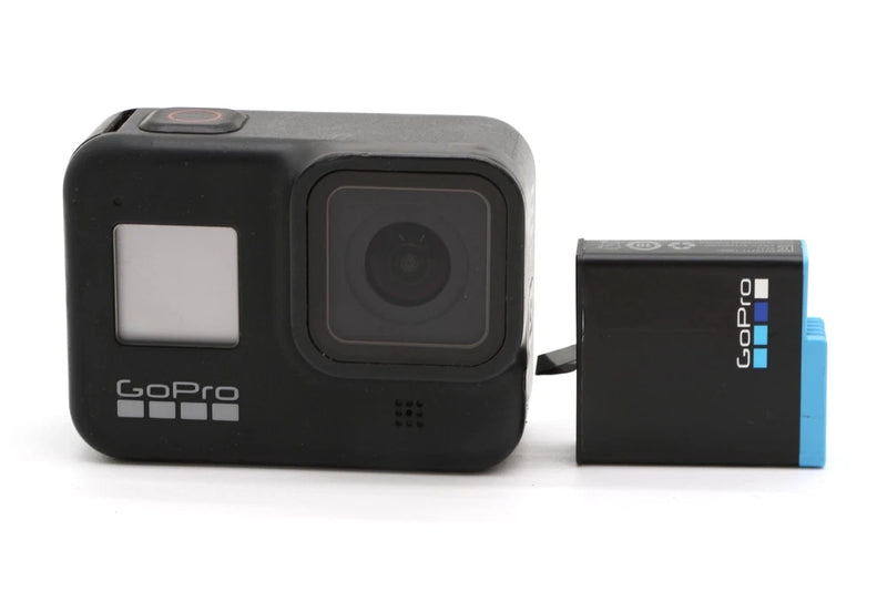 GoPro HERO8 Black action camera with front screen and battery