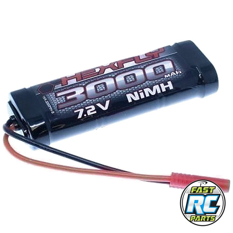 Redcat HexFly 6 cell 7.2V 3000mAh NiMH Battery Banana Connector 1 RERHX-3000MH-B Battery