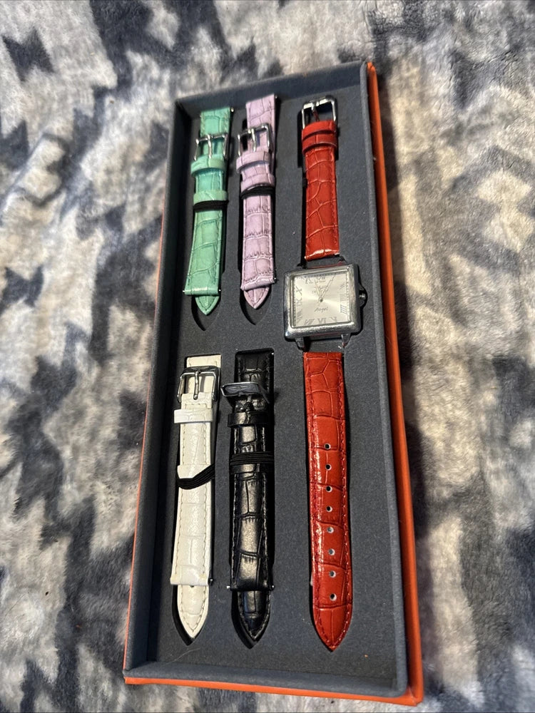 Invicta Angel Watch w/ 6 Color Bands Model 0610 ¨C Needs Battery Battery