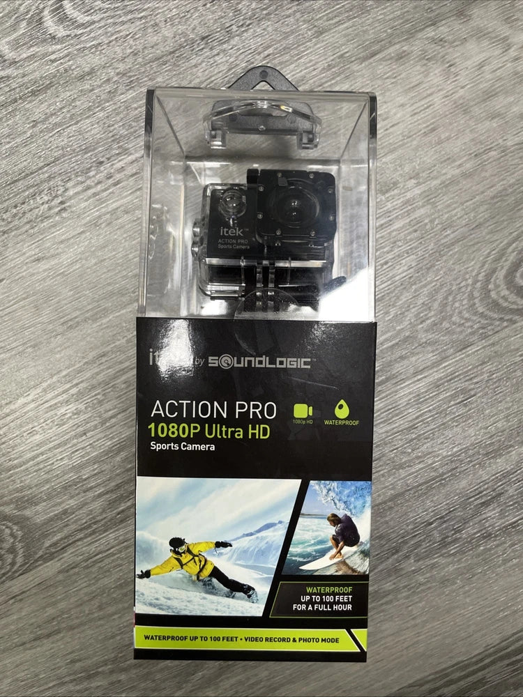 Itek by SoundLogic Action Pro 1080P Ultra HD Waterproof Sports Camera