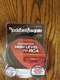 Rockford Fosgate RFIF2SW twisted-pair high level to RCA audio input adapter package