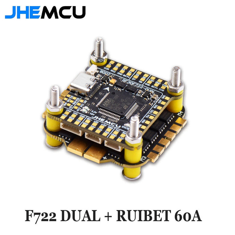 JHEMCU F7 Stack F722 Dual Flight Controller RuiBet 60A ESC 3-6S for RC FPV Drone