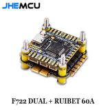JHEMCU F7 Stack F722 Dual Flight Controller RuiBet 60A ESC 3-6S for RC FPV Drone