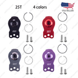 1PC 25T Aluminum 3-Hole Adjustable Servo Arm with Protection Ring for RC Cars-4C