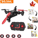 Foldable Mini Nano RC Drone - Portable Pocket Quadcopter for Kids - Easy to Fly